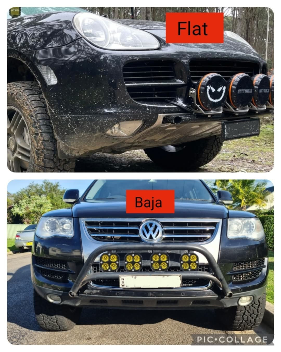 TC Baja Light bars - Nudge bar 2004-2018