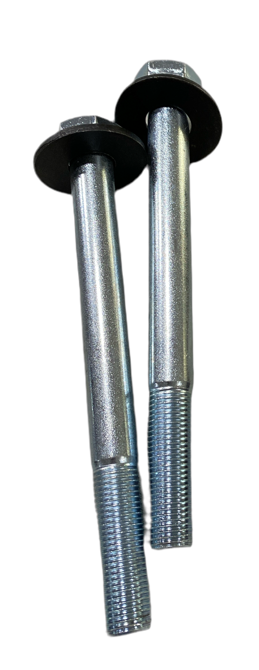 Extended M14x1.5 subframe bolts with hardened washer, +25-50mm