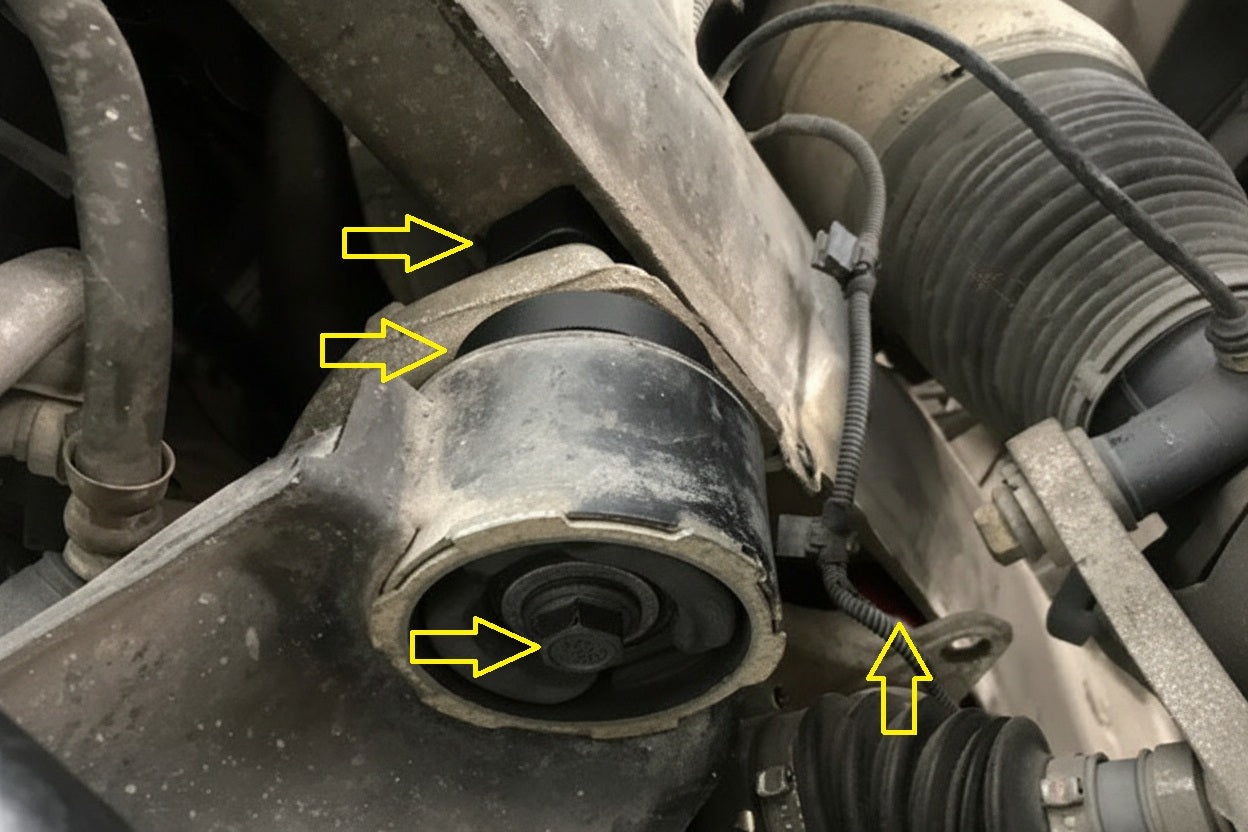 Front 25mm subframe and 12mm engine drop kit, Cayenne, Touareg and Q7. - Gen 1 and 2